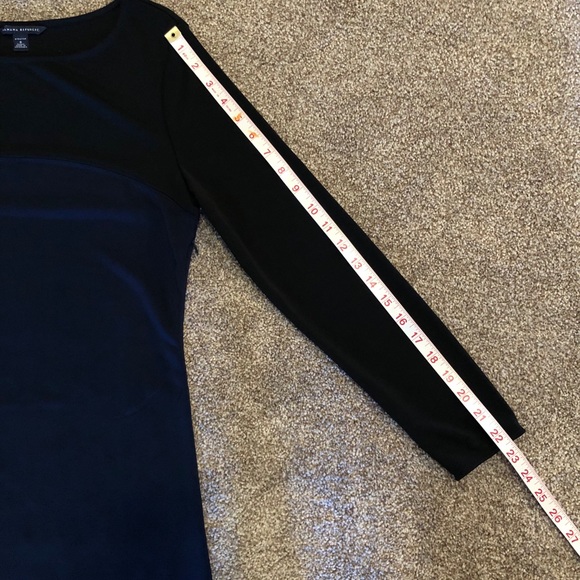 Banana Republic navy/black long sleeve dress - Picture 10 of 14